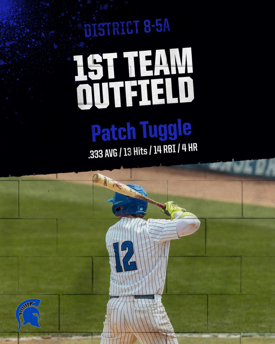 CHSSPARTANBASE1's tweet photo. Congratulations to these players for receiving District 8-5A 1st Team All District ⚾️

Patch Tuggle: Junior
Parker Miller: Freshman

@BurlesonSports https://t.co/L0xHNljLG7