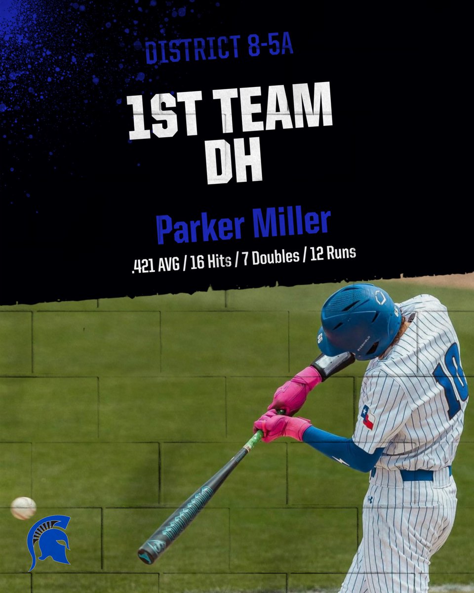 CHSSPARTANBASE1's tweet photo. Congratulations to these players for receiving District 8-5A 1st Team All District ⚾️

Patch Tuggle: Junior
Parker Miller: Freshman

@BurlesonSports https://t.co/L0xHNljLG7