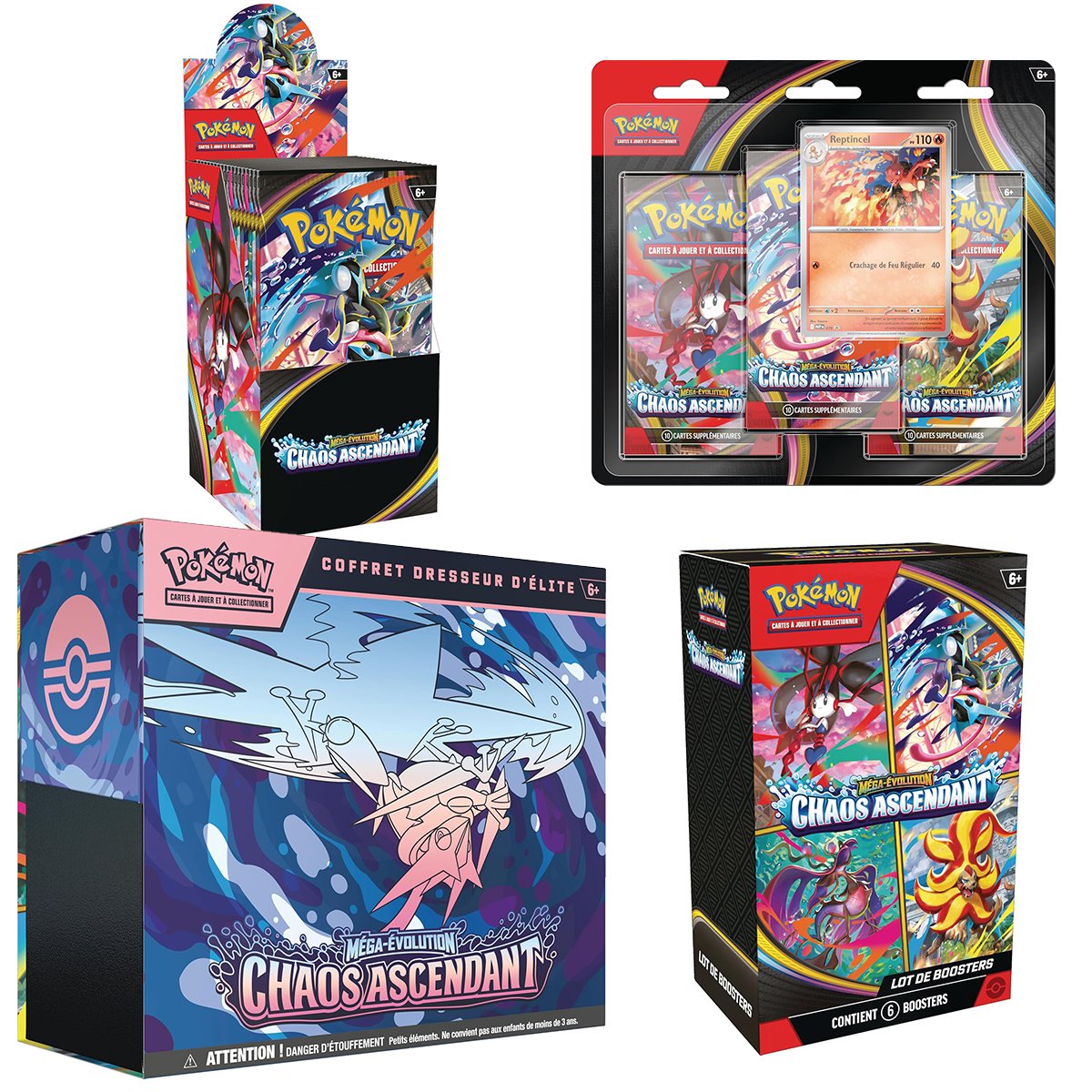le_crocodeal's tweet photo. N'oubliez pas de demander vos invitation pour la série Pokémon "Chaos Ascendant" sur Amazon ! En théorie, rendez-vous ce vendredi pour la première vague 🌊

🍥 Dresseur d'Elite ME04 : https://t.co/HGKz5QBVux
🍥 Demi Display ME04 : https://t.co/iKl2Oc6ofq
🍥 Bundle 6 boosters ME04 : https://t.co/QCiEBn9X0v
🍥 Tripack ME04 : https://t.co/iYMRc657tl #publicité