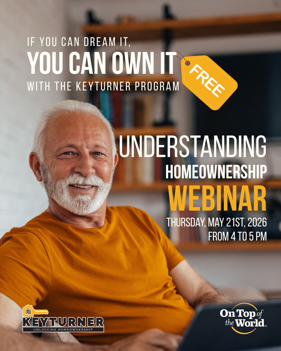 OTOWFL's tweet photo. Buying a new home comes with a lot of questions, and that’s normal.

Join our free KeyTurner webinar and get real answers on everything from financing and timing to what to expect along the way.

📅 Thursday, May 21
⏰ 4–5 PM https://t.co/hXDPRf70xP