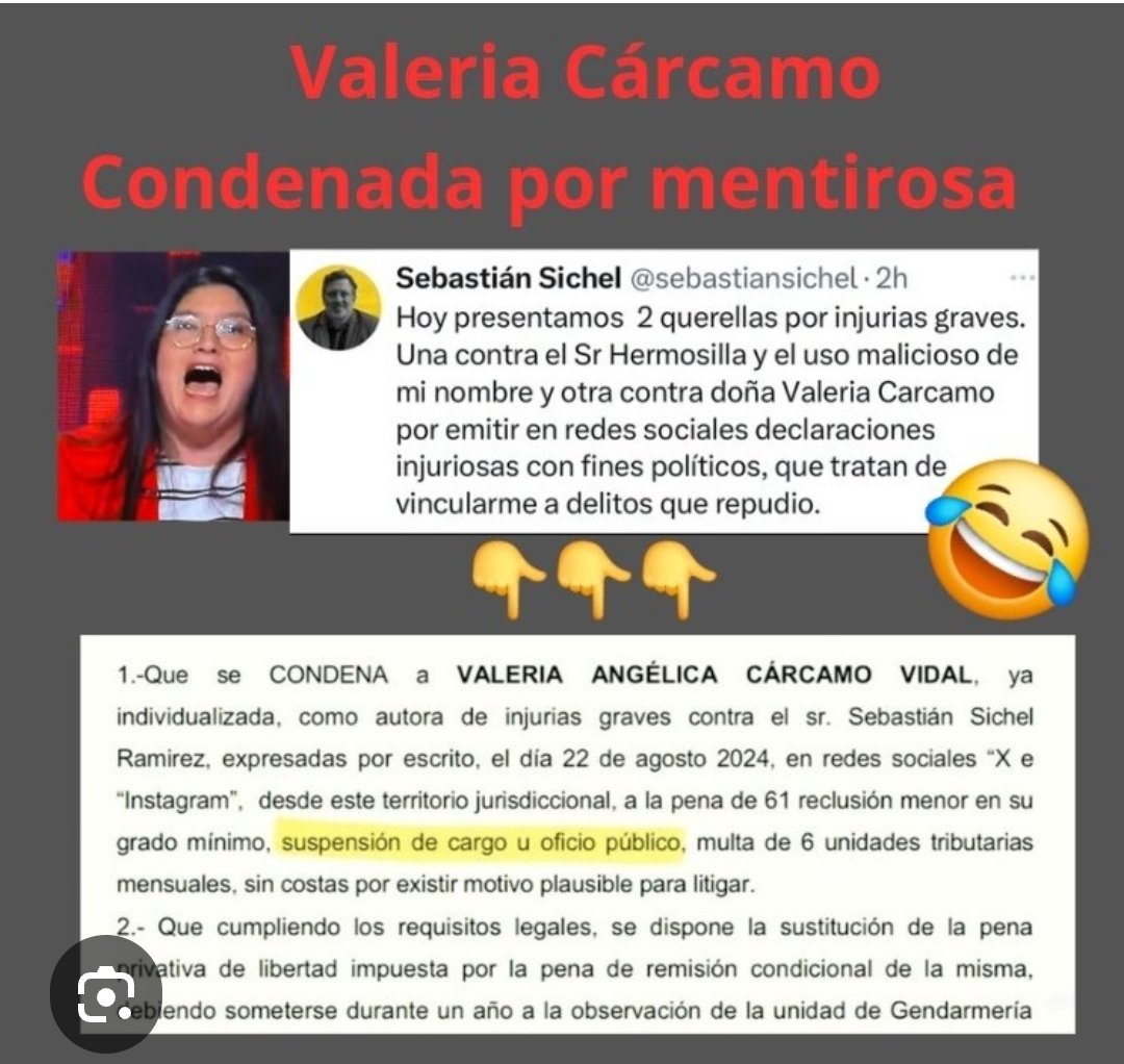 HernnHidalgo's tweet photo. @vidalcvale Mentira de una procesada por la justicia precisamente por lo mismo, MENTIR, condenada a 5 años
Su opinión vale una hectárea de 🍄 https://t.co/2l1XigIuao
