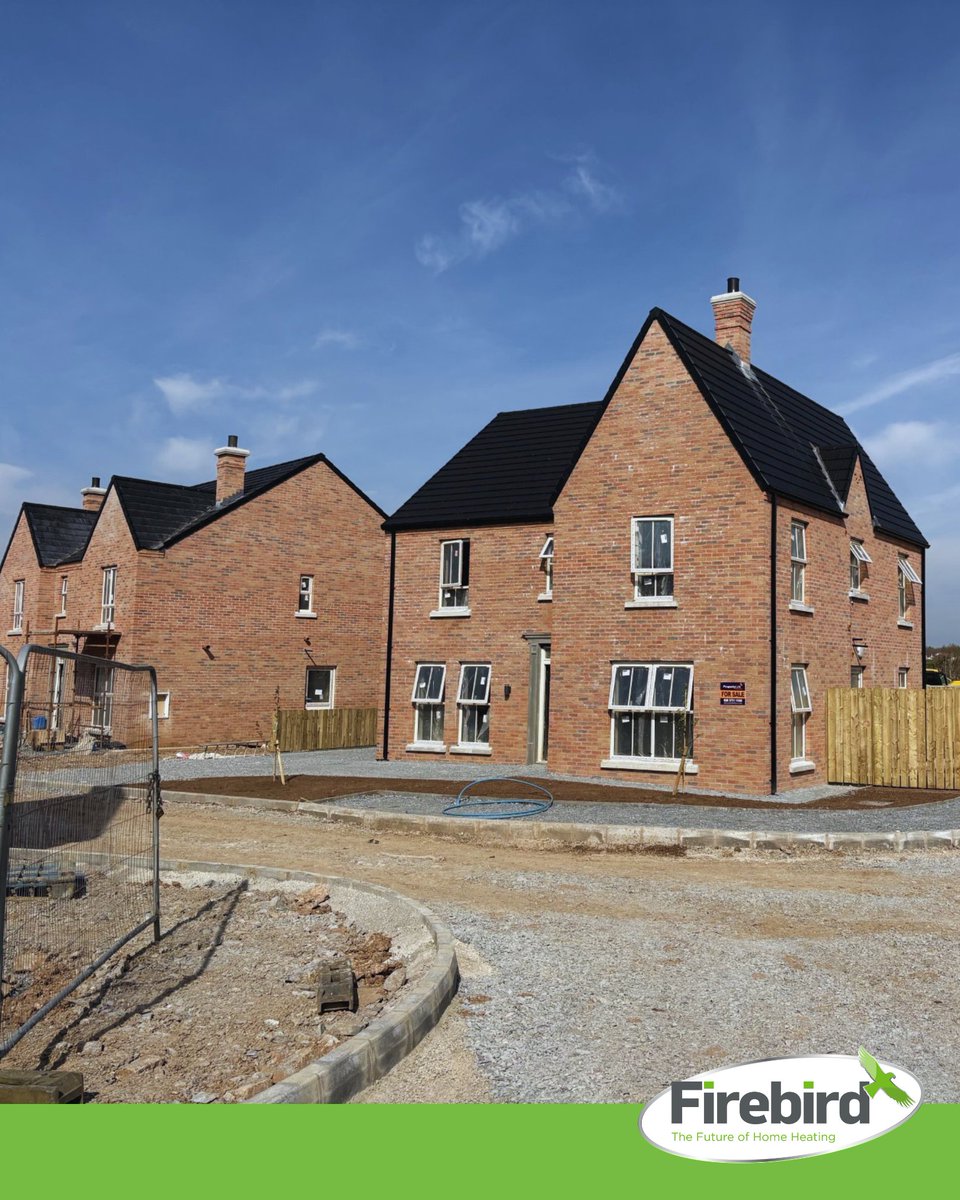 FirebirdHeating's tweet photo. Firebird is proud to support a prestigious new development of luxury A-rated homes in Co. Armagh. 

With high-efficiency heating solutions, full site support, professional commissioning and homeowner handovers, we’re helping deliver reliability and performance from day one. https://t.co/X6VD9HMc1B