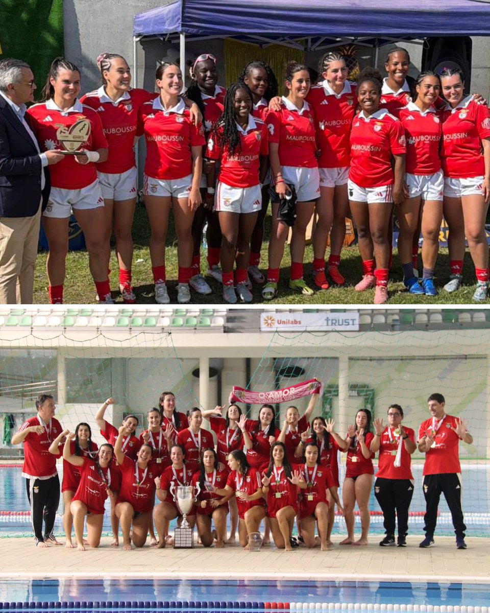 museubenfica's tweet photo. 🖐️Troféus em Casa! 🔴⚪️

🏆 12.º Campeonato Nacional #AndebolBenficaFem (Pentacampeonato)
🏆 10.º Campeonato Nacional #RugbyBenfica
🏆 8.º Campeonato Nacional de Sevens #RugbyBenficaFem (Tricampeonato)
🏆 7.º Campeonato Nacional #PoloAquáticoBenficaFem (Heptacampeonato) https://t.co/bccnxm9OgQ