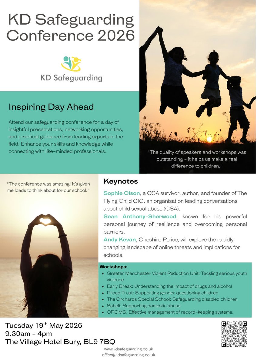 kdsafeguarding's tweet photo. Thank you for joining us at the KD Safeguarding Conference 2026! We hope you have an inspiring and informative day. #Safeguarding #ThankYou https://t.co/FAwGhwzwji