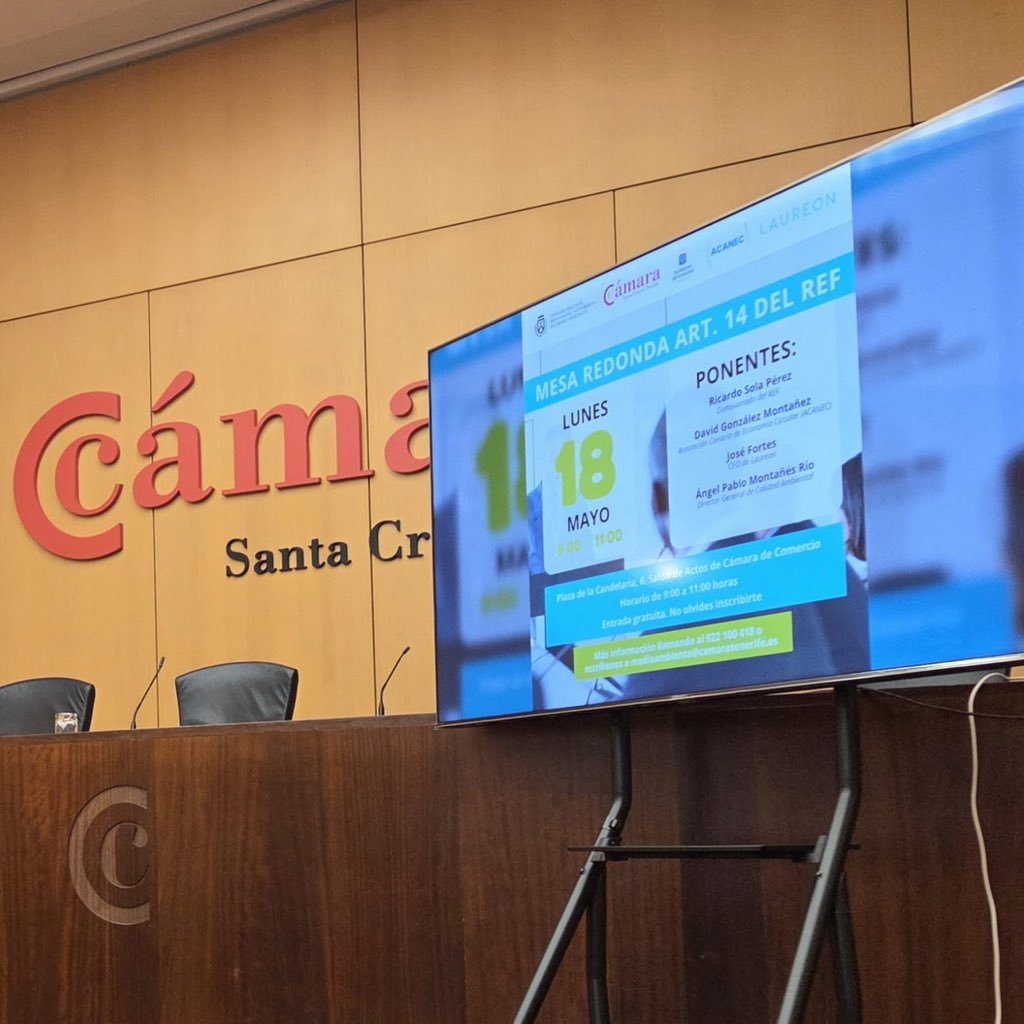 ASINTRATENERIFE's tweet photo. ♻️ Hoy #ASINTRA participó en la mesa redonda sobre el REF de Canarias, trasladando la problemática que viven los talleres de las islas menores con el almacenamiento y traslado de residuos a Tenerife.
#ASINTRA #Canarias #GestiónDeResiduos #REFCanarias https://t.co/0ClMnBioq3