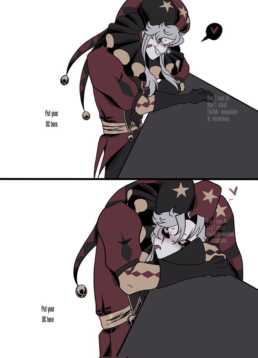 minmibao's tweet photo. [1/2]
 Doctor and TT next time! 
Draw your OC with whoever you want ~♡
#tfc #thefreakcircus #pierrot #fanart #怪诞马戏团 #Jester https://t.co/RkqhsjcE3h
