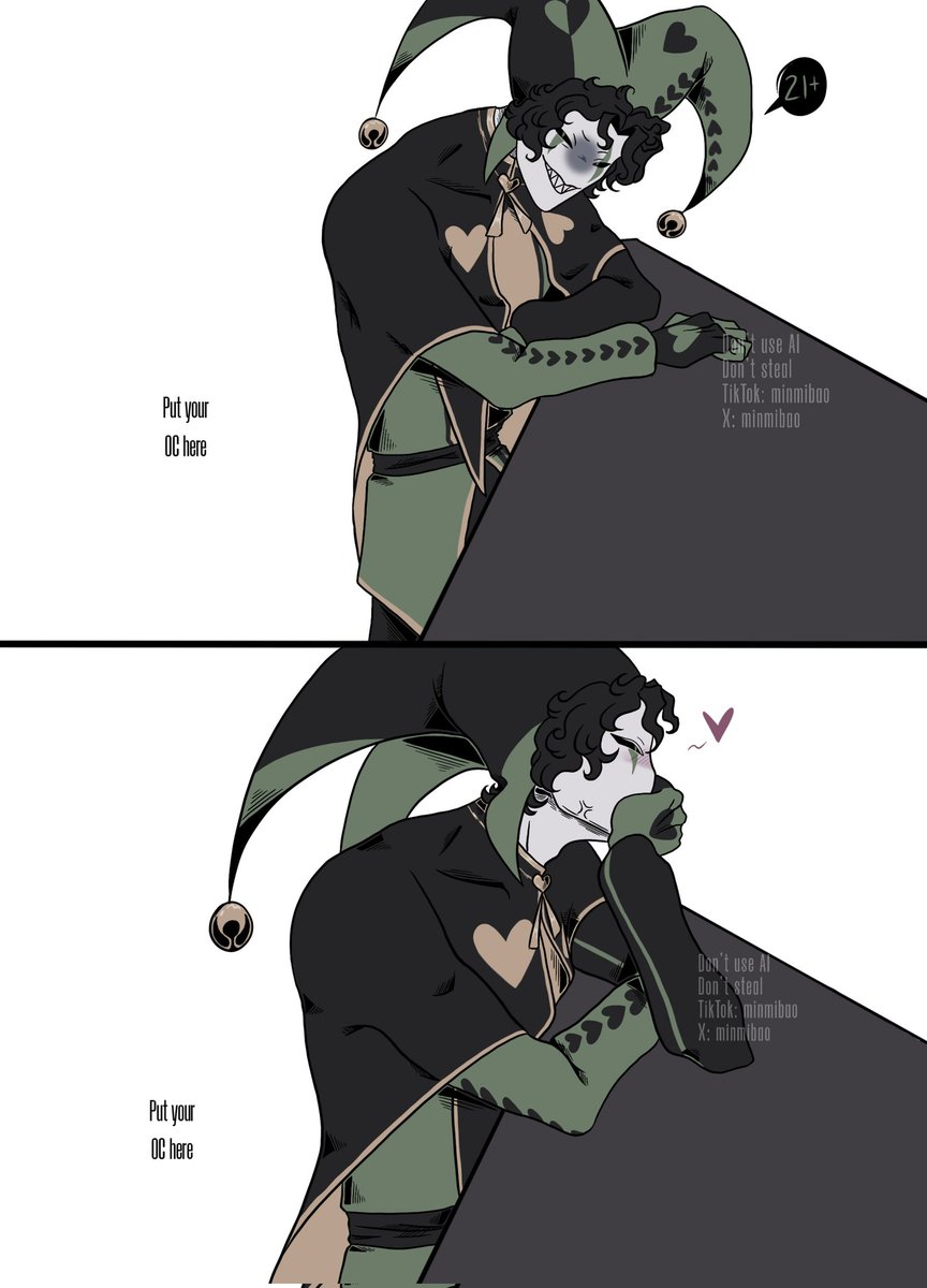 minmibao's tweet photo. [1/2]
 Doctor and TT next time! 
Draw your OC with whoever you want ~♡
#tfc #thefreakcircus #pierrot #fanart #怪诞马戏团 #Jester https://t.co/RkqhsjcE3h