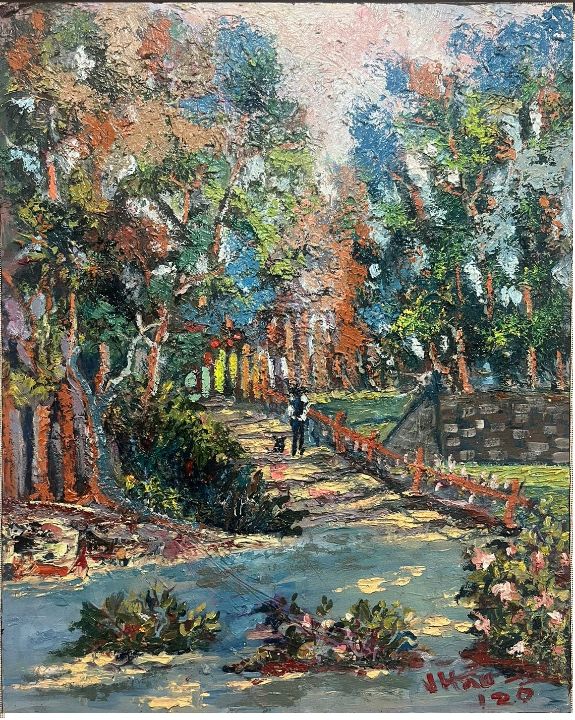 josehauserv's tweet photo. Art of the Day! "Senderista". Buy at: https://t.co/xUQapwfaEO https://t.co/LyY77XDkod