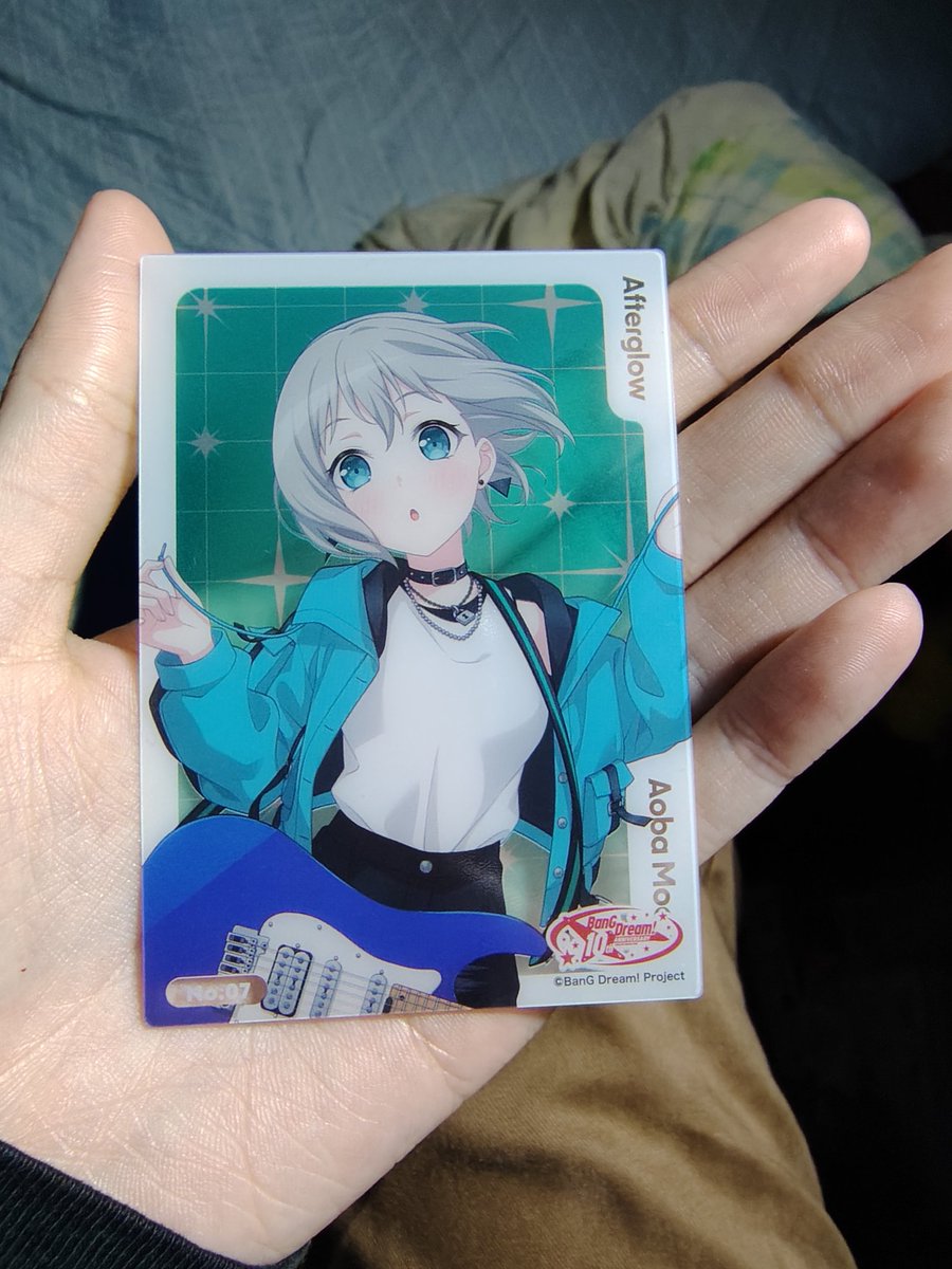 バンドリトレーディングカードで青葉モカ出ました 可愛い