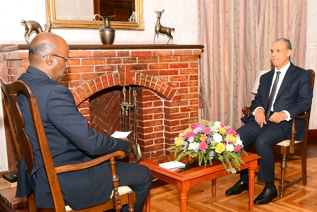 hawelti's tweet photo. Exclusive Q &A: 'We Consider Eritrea a Pillar of Stability'; Egypt's Foreign Minister, Dr. Badr Abdellaty 

*"...This visit comes amidst several important occasions, most notably the approaching celebration of the 35th Anniversary of Eritrea’s Independence. Heartfelt congratulations on this auspicious occasion. I am carrying a message from President El-Sisi to his brother President Isaias – a message of empathy, brotherhood, friendship, support, and solidarity". 

*"...Firstly, we view Eritrea as a fundamental pillar of stability in this troubled region, the Horn of Africa. We admire President Isaias’s wisdom in managing relations with a high degree of tact, balance, and de-escalation. Secondly, there is a shared vision between the two Presidents regarding managing relations in the Red Sea and Horn of Africa. We manage these relations based on dialogue, focusing on improving living standards, enhancing economic and technical cooperation, and avoiding military escalation or rash adventures with unpredictable consequences. We cannot afford such situations; we already have more than enough problems".

*"...There is a strong alignment between Egyptian and Eritrean viewpoints that all matters related to the governance and security of the Red Sea and the Gulf of Aden are solely the responsibility of the littoral states. This is crystal clear and non-negotiable. Discussions are currently underway among the littoral states – particularly with Saudi Arabia, Eritrea, Egypt, Jordan, Yemen, and Somalia – to activate the Council of Arab and African States Bordering the Red Sea and the Gulf of Aden. The focus is on activating this council as quickly as possible to ensure that governance and security of the Red Sea are a reality, not just rhetoric. This necessitates activating the council’s mechanisms, which will be headquartered in Saudi Arabia. There are clear visions for linking ports and fostering logistical cooperation among Red Sea ports of the littoral states. Security, too, must be the sole responsibility of the littoral states and no other parties. This is a clear and non-negotiable point".

https://t.co/MzLeWmOVU4