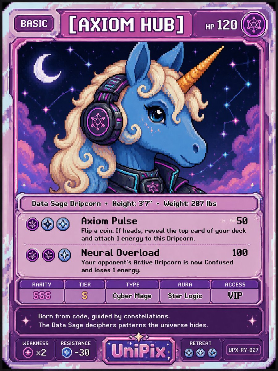 AxiomHub's tweet photo. I got the best, thanks @unipixnft for this card. https://t.co/3JWUf7G2qT