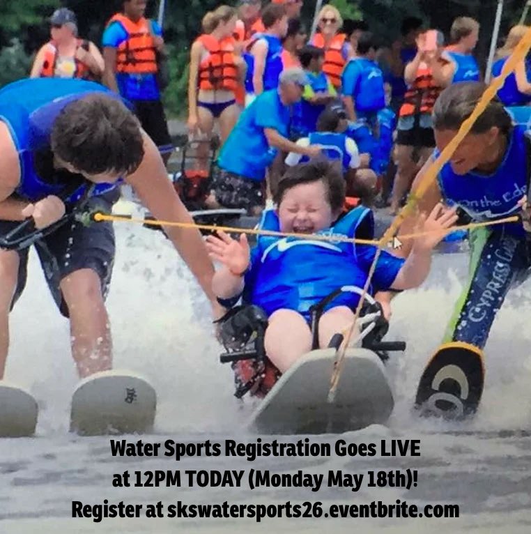 sokidssoar's tweet photo. Water Sports Registration Goes LIVE at 12PM TODAY (Monday May 18th)! Thanks @ontheedgecf for another year of partnership and adaptive water skiing ⛷️ sponsored by @rbc 
Register at https://t.co/bcLLB05cck https://t.co/QW1TMeKbkr