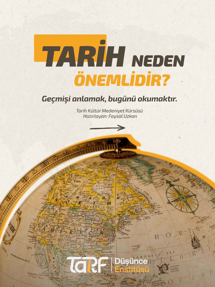 tarfenstitu's tweet photo. Tarih yalnızca geçmişin kaydı değildir.
Toplumların hafızasını, medeniyetlerin tecrübesini ve insanlığın ortak hikâyesini taşır.
Geçmişi doğru anlamak, bugünü daha bilinçli okumayı sağlar.
#tarf #tarih #düşünce https://t.co/g2Kv7tnZRf