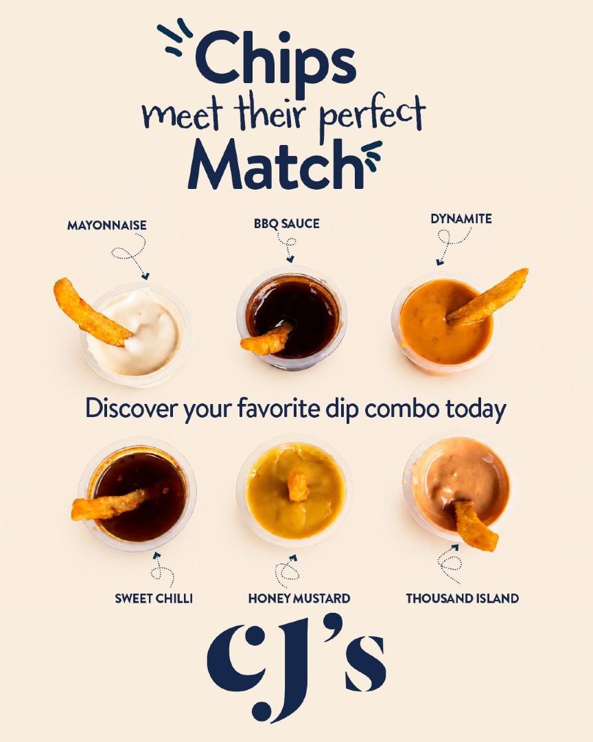 CJs__256's tweet photo. Fries hit different with the perfect dip 😮‍💨🍟
Sweet, spicy, creamy or cheesy… what’s your go-to combo? 👀👇
#cjs #dips #sauces #fries #chips #fyp https://t.co/O0dt3VuftF