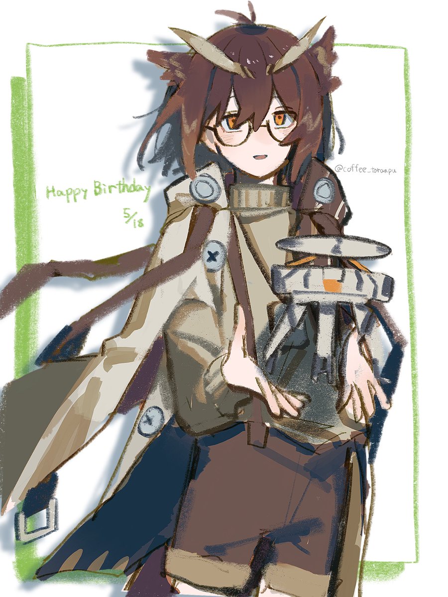 coffee_toranpu's tweet photo. #アークナイツ版深夜の真剣お絵かき60分一本勝負
(滑り込み)サイレンス誕生日おめでとう https://t.co/YbvHBoJnMZ