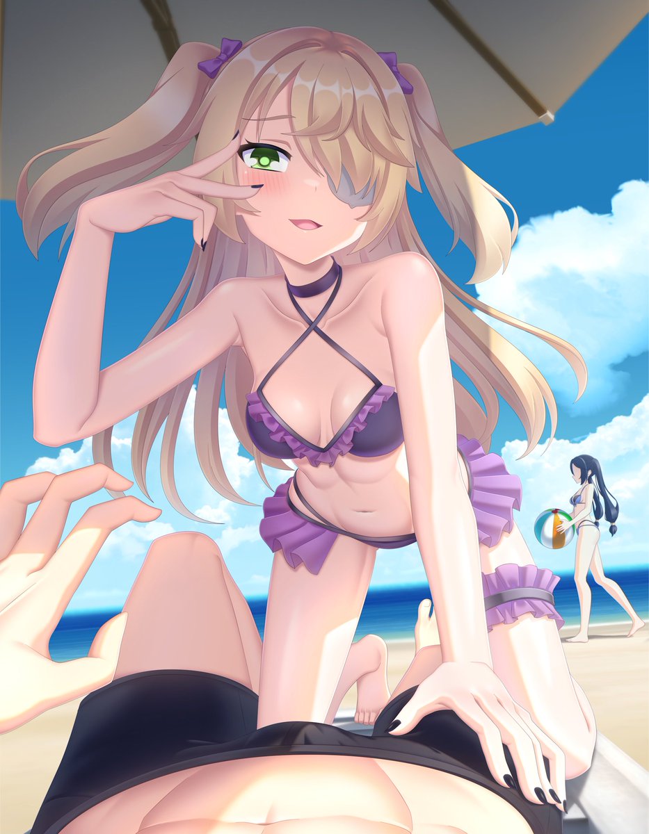 aatoacc's tweet photo. "Is this swimsuit to thy liking, O my dark knight?" https://t.co/xbXoCIM7F4