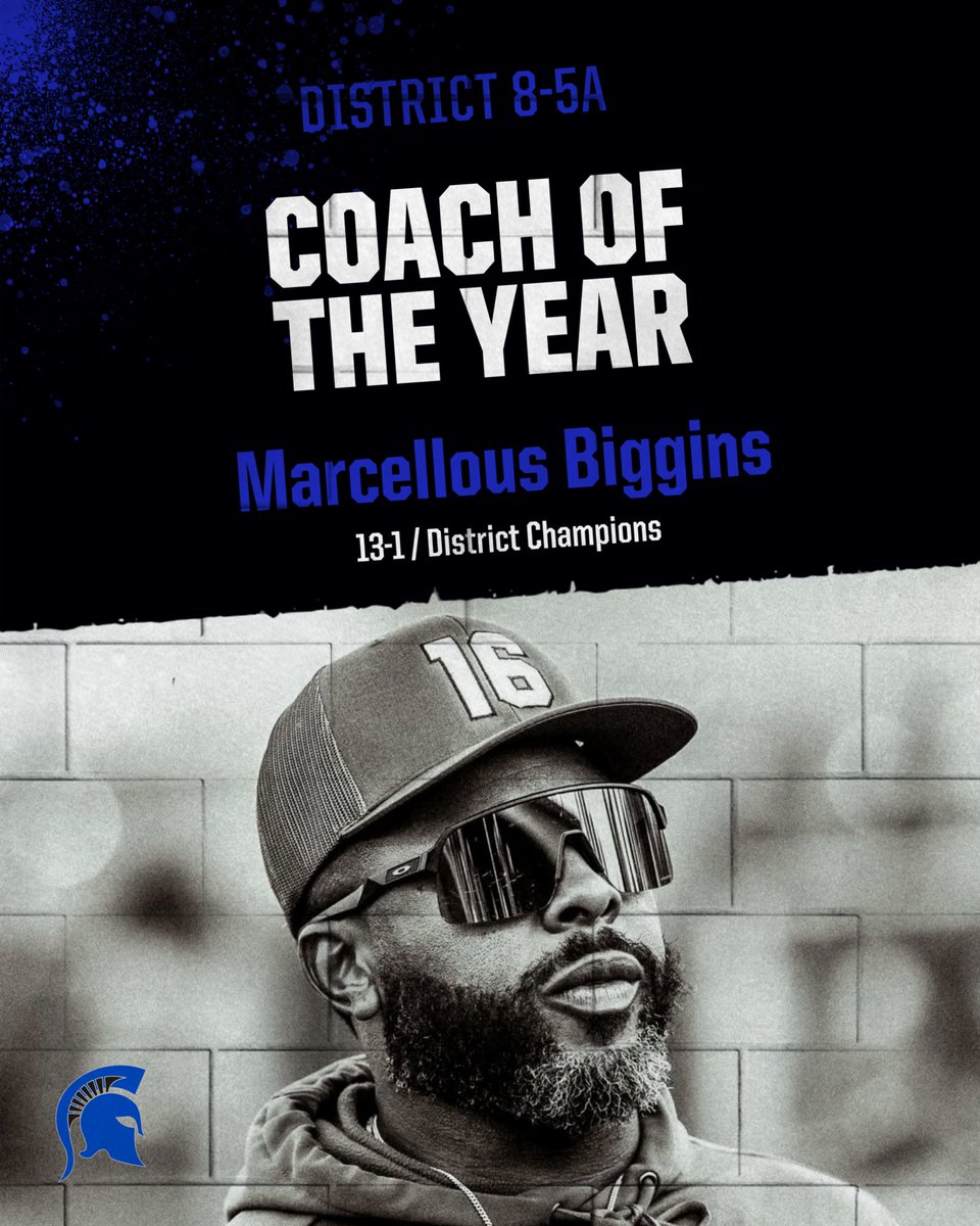 CHSSPARTANBASE1's tweet photo. Congratulations to our Head Coach Marcellous Biggins for being voted as District 8-5A COACH OF THE YEAR ⚾️ 

@BurlesonSports https://t.co/VsHfpSAGsd