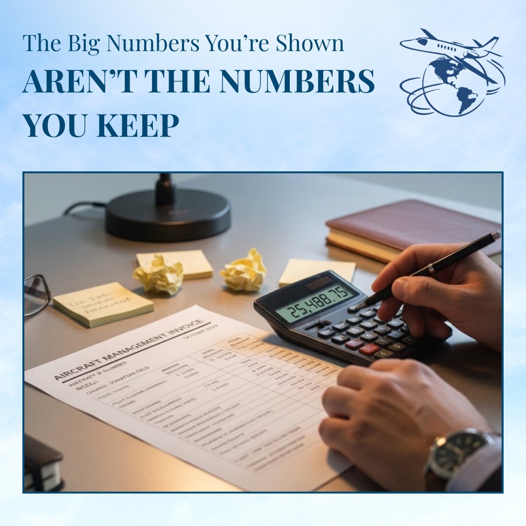 FlySSC's tweet photo. Charter revenue can look strong until fees reduce what owners keep. Focus on net retained income, not the headline number. 

For a clear cost breakdown, call Doug at 1-864-242-3383. https://t.co/IgEnt2XgKn