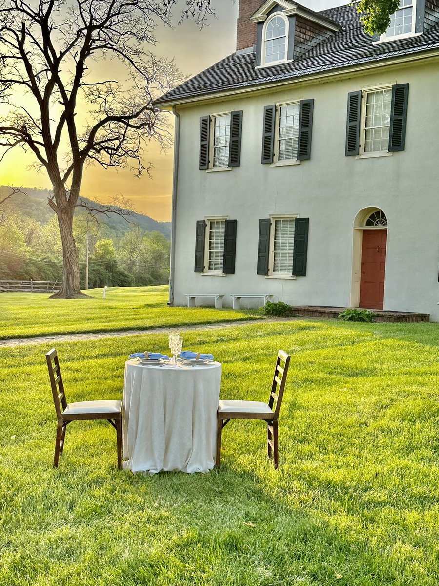 ProfNichols's tweet photo. Shall we promenade after dinner? I am raising money for Curtin Village by setting up table for two (you bring the food) for $100. All monies goes to Roland Curtin Foundation. #Preservehistory Message me @Springcreekpicnics (gmail, Insta, FB, web) @PAGovOffice  @HappyValleyAdv https://t.co/CTpwh6EfrN