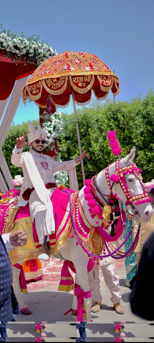 RajshriBand's tweet photo. A Grand Entry for the Star Groom. 
Our beautifully decorated ghodi adds elegance, tradition &amp; unforgettable wedding vibes to your special day.

Rajshri Music Band Bhopal
9827278828 | 9770040008

DM us for bookings
#WeddingVibes #BandBajaBaraat   #WeddingGoals #BaraatEntry https://t.co/1Kiqo00OPw
