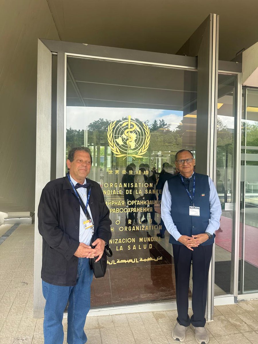 IPAWorldorg's tweet photo. @haddadjosephs and @naveenthacker at WHO HQ Geneva representing @ipaworld_org at WHA79 
#WHA79 #IPAUpdates #whohq #everychildeveryageeverywhere https://t.co/mSGGuTzxT8