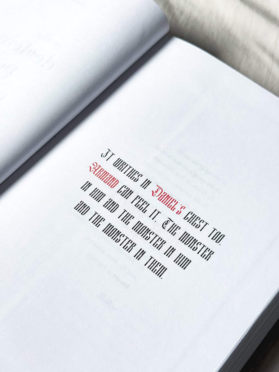 witchybindery's tweet photo. And of course there are pops of read throughout the typeset! https://t.co/j2jXwitpGP