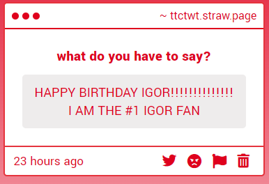 TTCTWTSTRUGGLES's tweet photo. happy birthday igor :))) https://t.co/dHsB56SuCr
