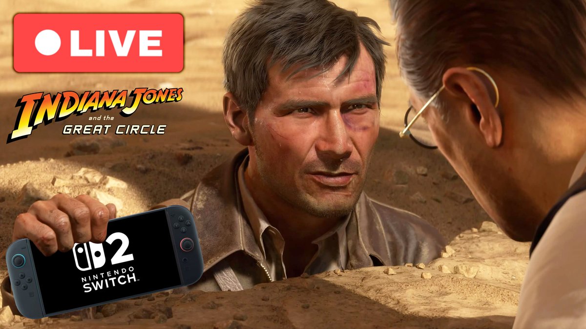 1invisibleB's tweet photo. [AD] [Live]

Join us on #Twitch &amp; #YouTube 👀 today i take a first look at #IndianaJones and the Great Circle on Nintendo Switch 2

+ Other console port comparisons

Click the links to watch >>> 

https://t.co/YLmVBA4vkS 

https://t.co/4vPp0Pqxeu https://t.co/BSrSdrzRIP