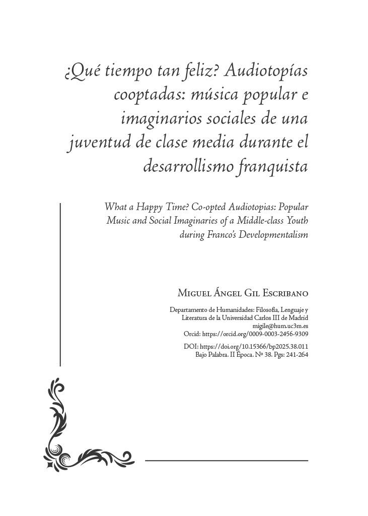 RevistaFiloBP's tweet photo. ¿Y si la música pop del franquismo no fue tan rebelde como parecía? 🎙️ «La música moderna modeló un ideal juvenil de clase media». Un análisis de cómo el pop yeyé ayudó a construir imaginarios de felicidad, consumo y normalidad durante el desarrollismo.
https://t.co/PvFVM6zfXz https://t.co/JSYZcl9LSQ