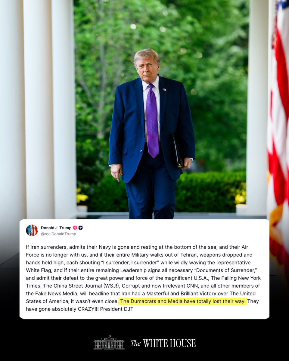 The White House tweet media