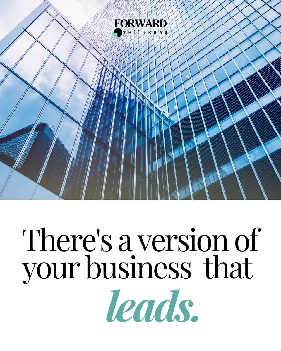 JRMarriott's tweet photo. The next version of your business will not be built with the same thinking that created the current one.

Businesses that lead do not wait for the market to change.
They build ahead of it.

#ForwardThiinkers #StrategicThinking https://t.co/EakTvxd2jl