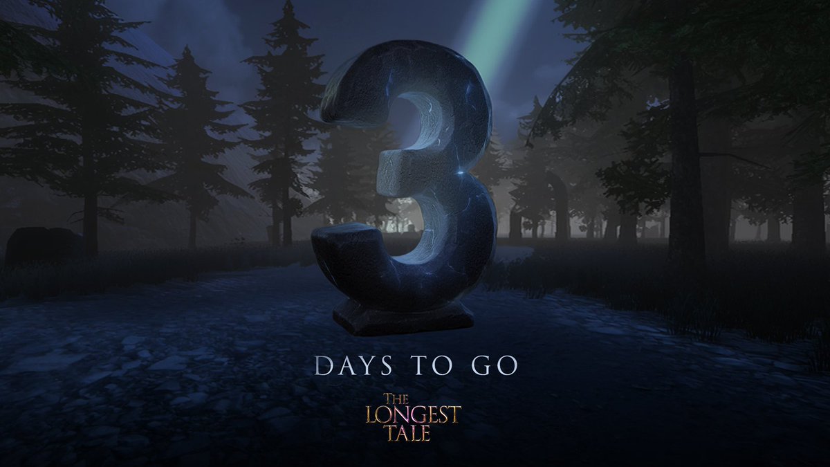 DevNullProd's tweet photo. 3 days.

That’s all that stands between you and The Longest Tale.

A story years in the making.
A journey you won’t forget.
A world waiting to be lived.

The countdown has begun.

#TheLongestTale #GameRelease #IndieGame #ComingSoon #LaunchDay https://t.co/81qOcSNkRE