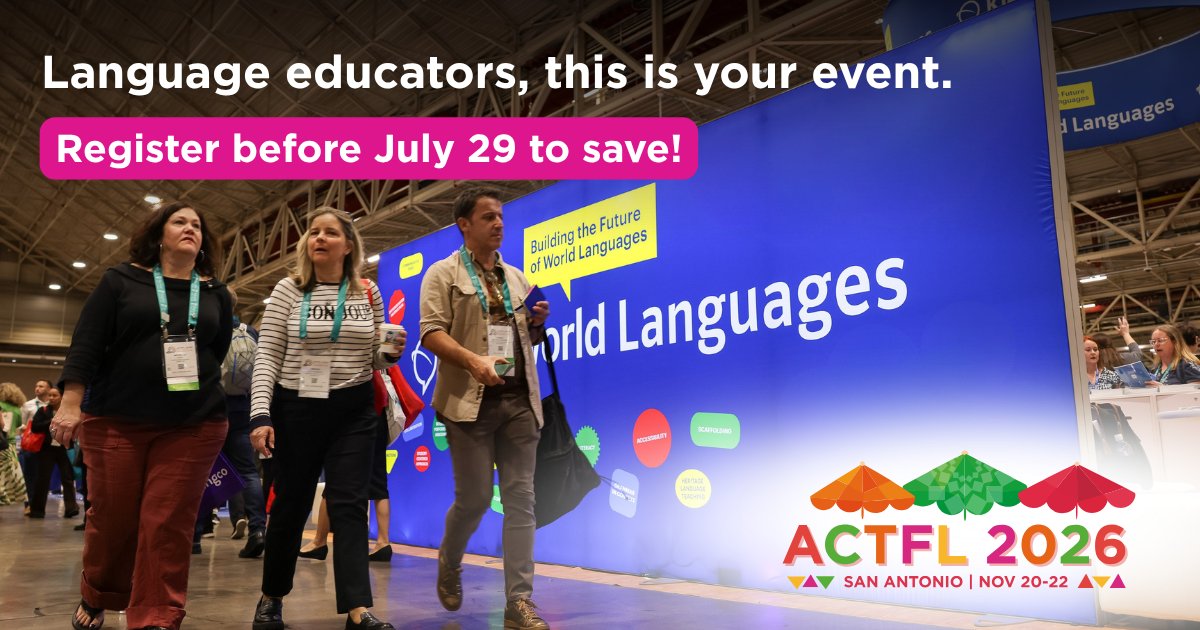 ACTFL tweet media
