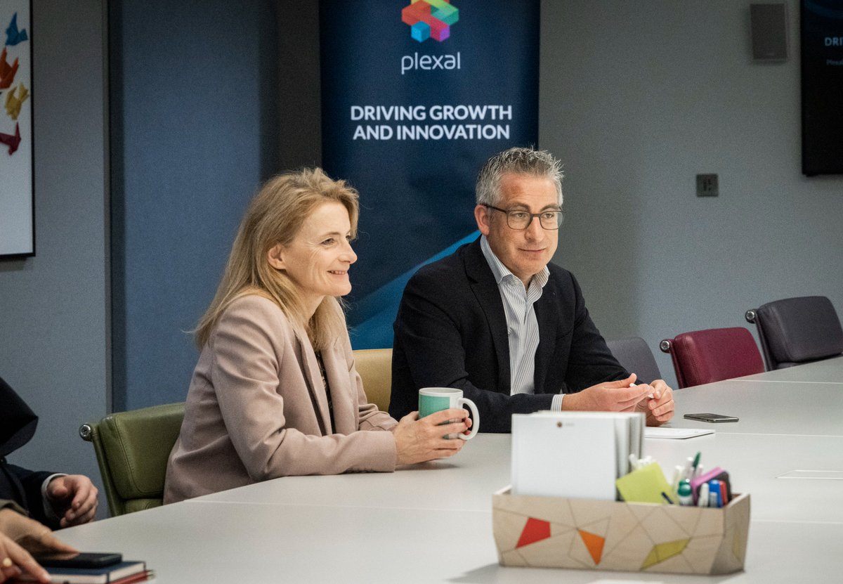 Plexalcity's tweet photo. It was a pleasure welcoming Baroness Lloyd to Plexal HQ and connecting her with cyber and AI founders securing the UK 🇬🇧

The visit coincided with new cyber measures and growth statistics being announced, which are encouraging.

🔗 See more from the visit: https://t.co/OebjrxzWjx https://t.co/xvLl2dB56r