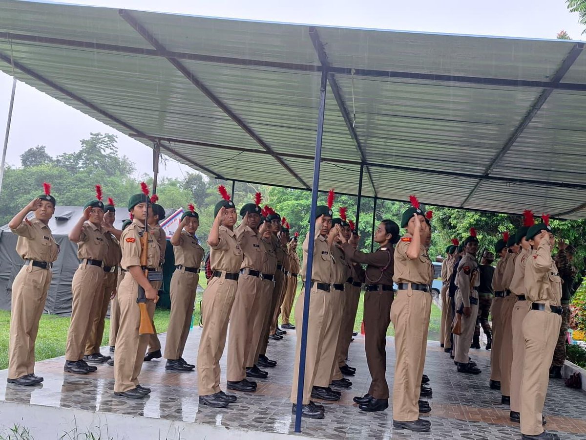 nccdibrugarh's tweet photo. Day 6 of CATC-18 at JNV Doomardallong under 10 Assam Bn NCC saw active participation of 548 cadets. Activities included Morning PT, FC/BC classes, drill practice, a Disaster Management lecture by the NDRF team, and Central Roll Call conducted successfully.
#10ASSAM #CATC18 https://t.co/7MjlJ5GCW5