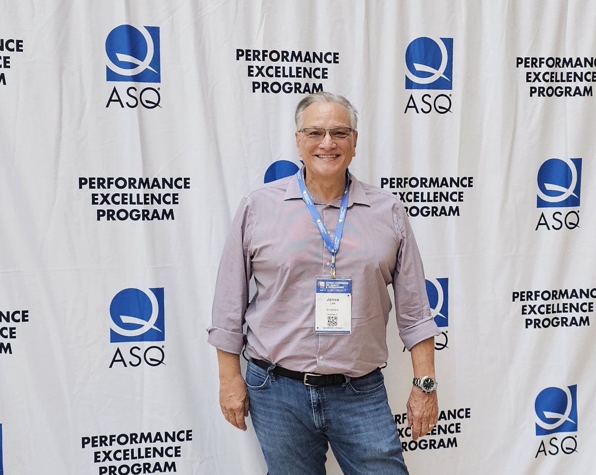 simpleQuE1's tweet photo. This week you can catch Jim Lee at the World Conference on Quality and Improvement in Orlando, Florida. Sponsored by the American Society for Quality (ASQ), this event creates transformative opportunities for quality professionals and organizations. #WCQI #ASQ #quality https://t.co/a91eseRoBg
