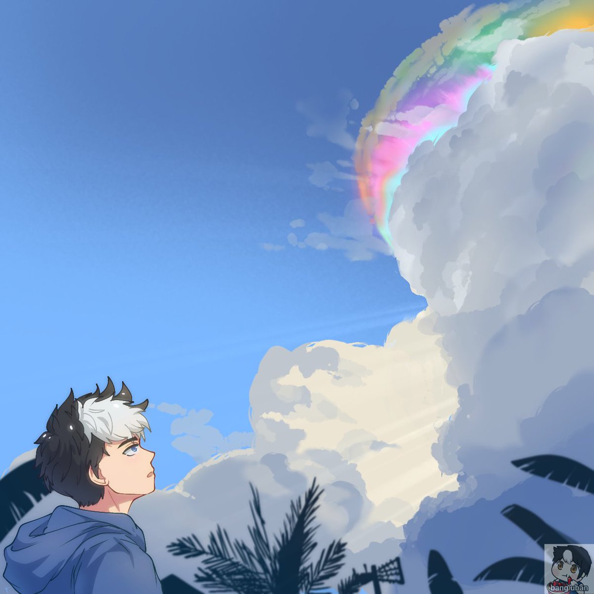raitoubanan's tweet photo. Drawing cloud iridescence 🌈☁️

I once saw this phenomenon when I was little
Honestly it's really cool, and people are really lucky who can see it directly ✨
#ArtistID #art #originalcharacter #artmoots https://t.co/sO3AVsGUQS