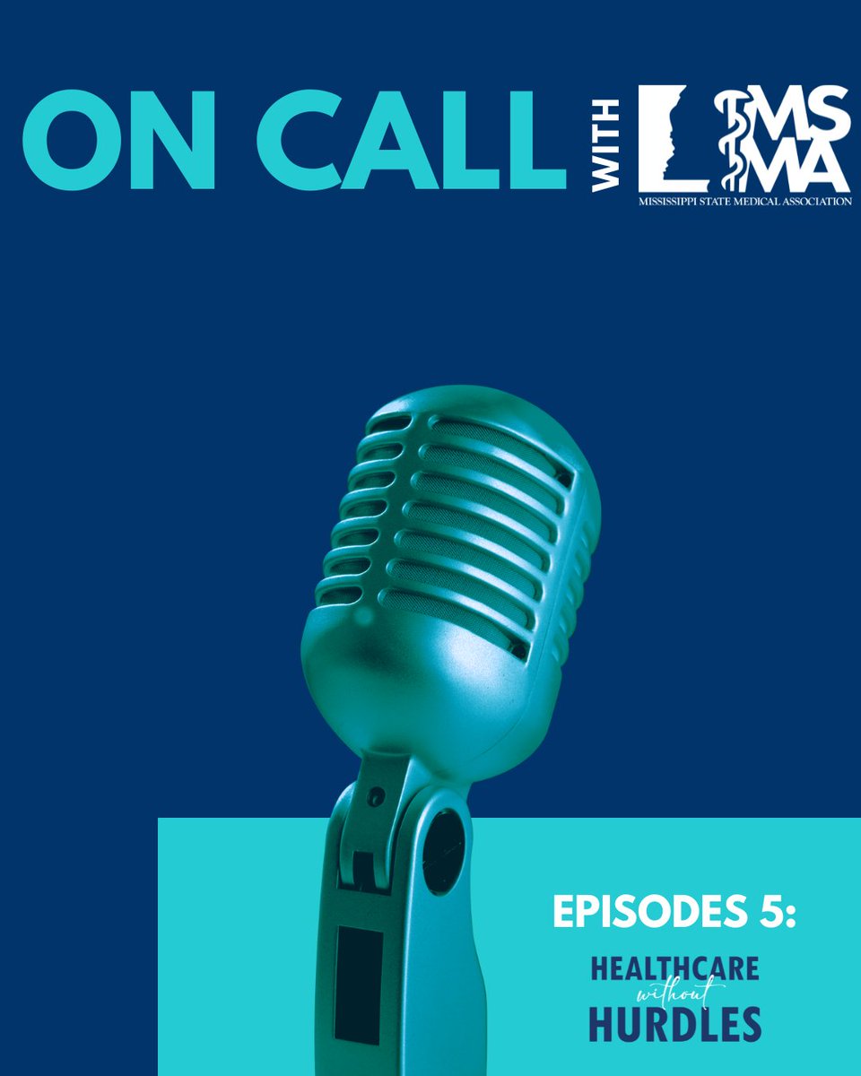 MSMA1's tweet photo. A new episode of On Call with MSMA is now available!

In Episode 5, Dr. Foluso Fakorede joins host Melvin Smith to discuss the “Healthcare without Hurdles” initiative, brought to you by the MSMA Foundation.

Listen now at the link in our bio! https://t.co/yU33gfBMlQ