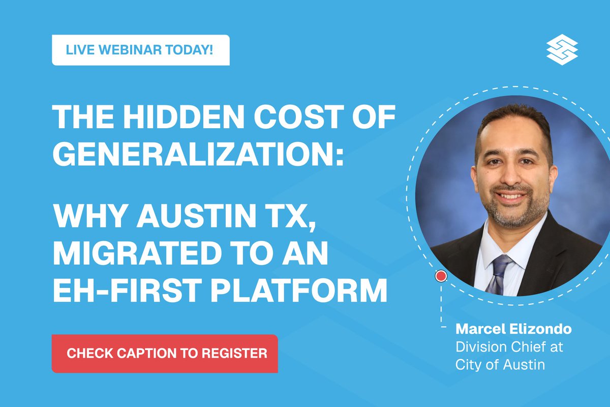 HSGovTech's tweet photo. Today at 2 PM EST: live with the City of Austin, TX on what happens when EH agencies are pushed into platform transitions. 

Register: https://t.co/HLAuYGS4pu

#GovTech #DigitalGovernment #EnvironmentalHealth #PublicSector #DigitalTransformation https://t.co/F16yqEl89d