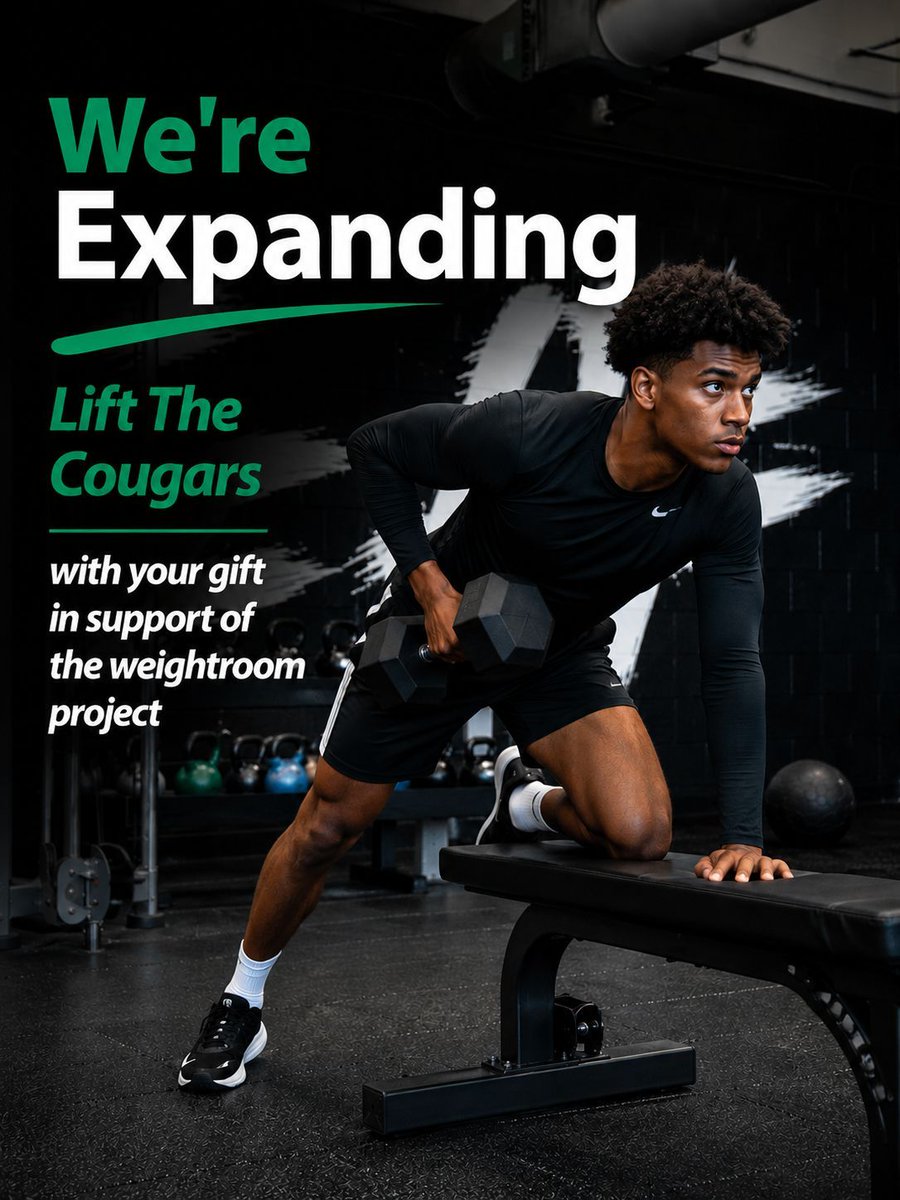ChiStateCougars's tweet photo. Growth creates new opportunities — and new needs.

The Weight Room Expansion Initiative will help provide a safer and stronger training environment for Chicago State student-athletes. Your support makes a lasting impact 💚 

🔗 https://t.co/CbpUf0MY0C 

#LiftTheCougars https://t.co/TdtqpvaUu3