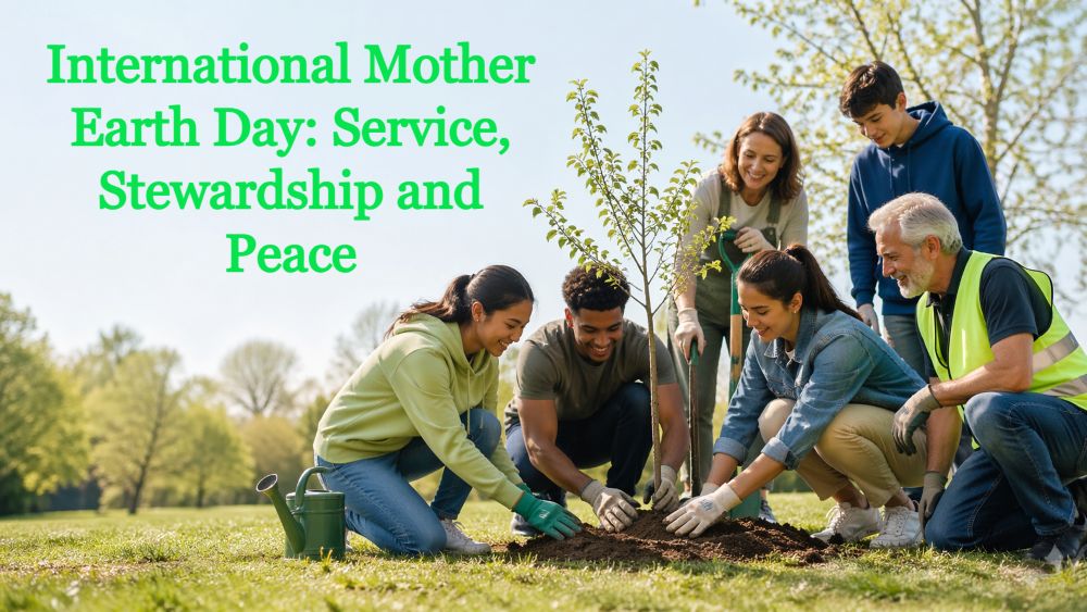ukUPF's tweet photo. Mother Earth Day can be marked through tree planting, clean-up projects, environmental education, civic cooperation, and restoring public spaces. Small local action can express big peace principles.
https://t.co/HwULZRMmpC
#AmbassadorsForPeace #MonthOfService #CommunityService https://t.co/mojNRIYHG6