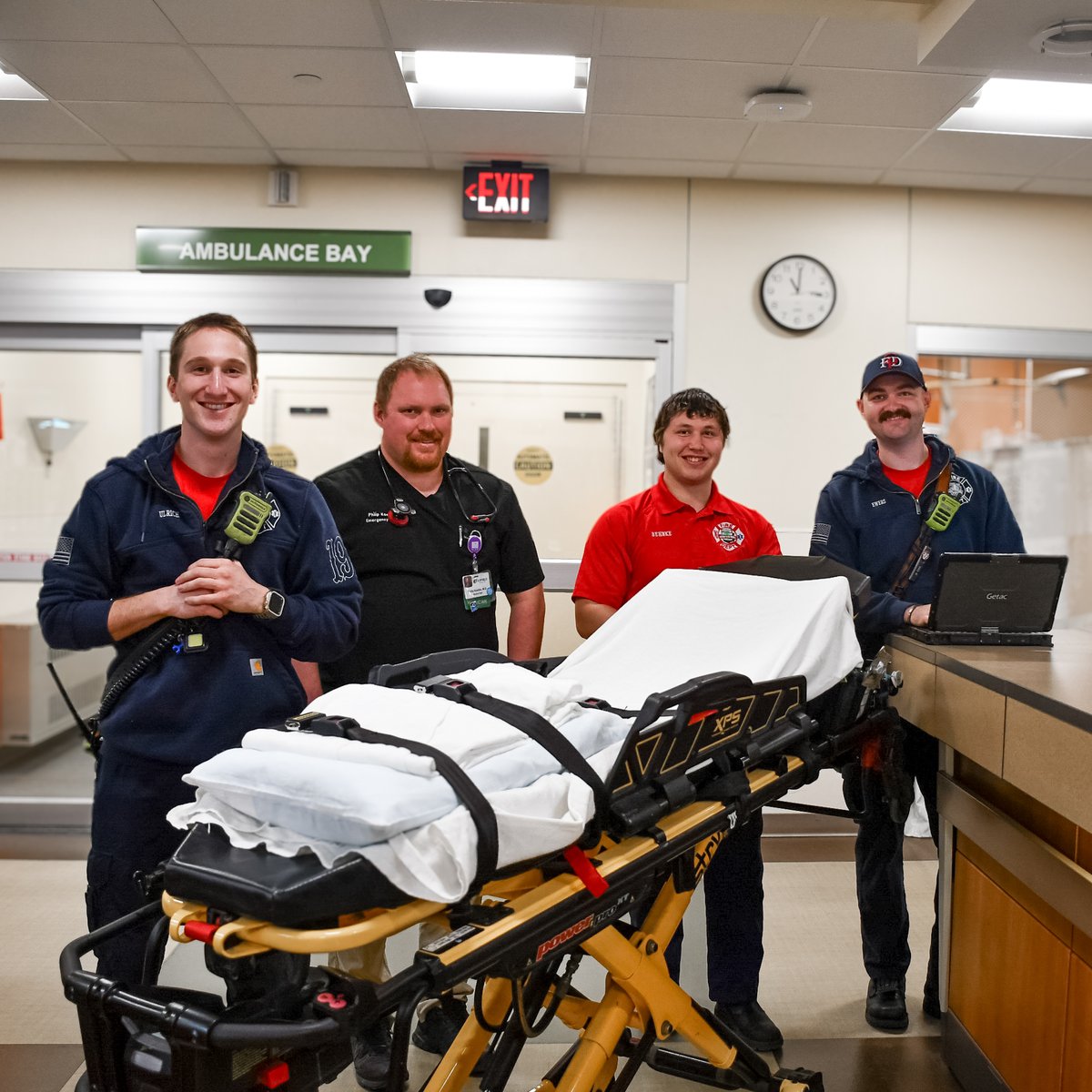 AspirusHealth's tweet photo. EMS Week recognizes the EMS crew who respond in critical moments, showing up quickly, staying steady, and caring for people and families when things are at their most stressful. Grateful for the teamwork, dedication, and heart they bring to our communities every day. #EMSWeek #AspirusHealth #EmergencyResponse