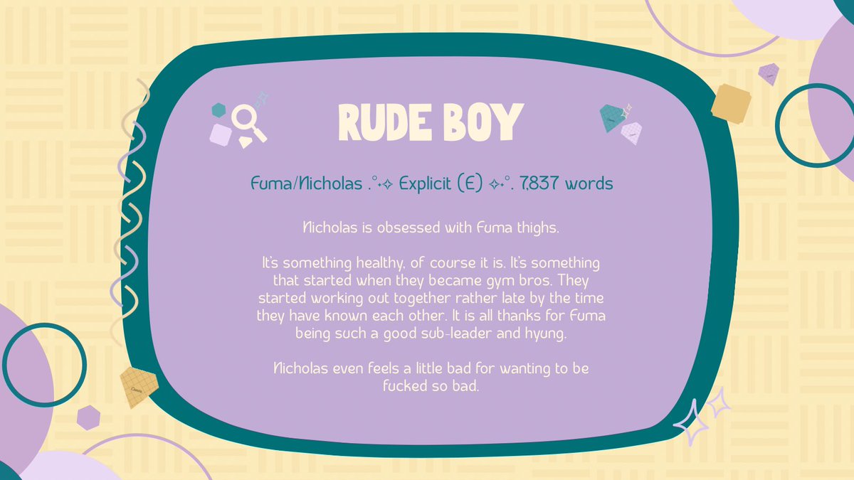lunelibrary's tweet photo. rude boy  ── .✦
⋆˙✧ 🎮🍓| Explicit (E) | 7.8k words
⋆˙✦ PWP | Canon Universe | Dom/sub undertones
⋆˙✧ Thigh worshipping | Complicated Relationships
https://t.co/Xgt4rNwfEj https://t.co/FdItOzhSO7