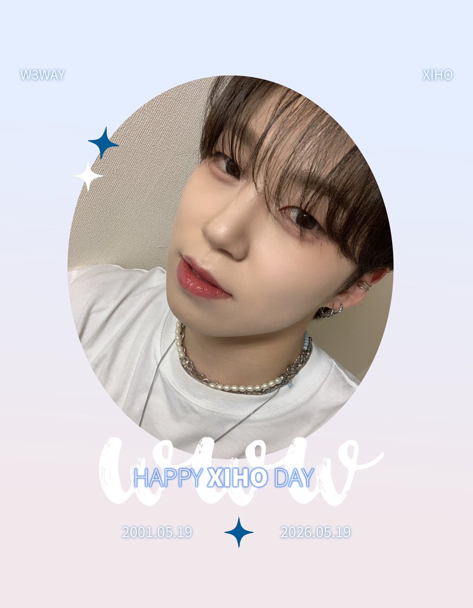 www_W3WAY's tweet photo. 🎂Happy #XIHO day🎂

#W3WAY #B_DAY #시호_생일축하해 https://t.co/Xa62IsNcjd