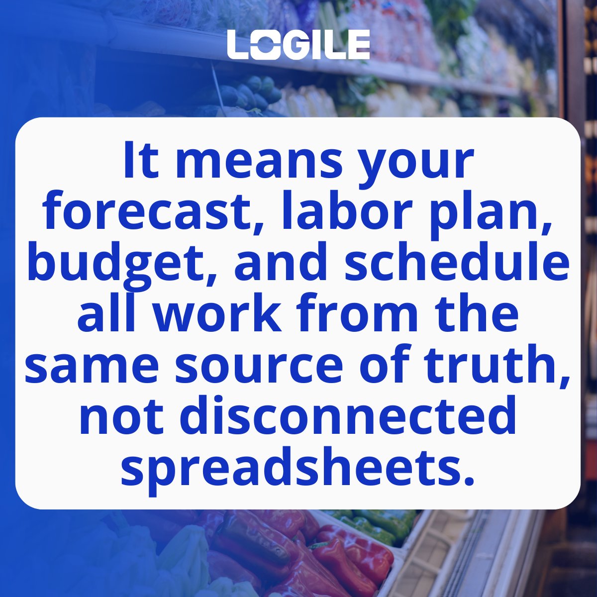 LogileInc's tweet photo. Retailers talk about connected systems all the time. But in workforce management, connected usually means bolted together after the fact.
Real connectivity starts with one forecast driving one plan.
#WorkforceManagement #RetailOperations #LaborPlanning #StoreOperations https://t.co/7PNq2dQgAC