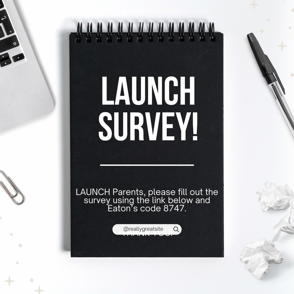 EatonElementary's tweet photo. LAUNCH Parents 📣
Please take a moment to complete our Family Survey! Your feedback matters. Use code 8747 at the link below to get started. Thank you for partnering with us!

https://t.co/KtR3YpFzUX https://t.co/fJL6jJqrQq