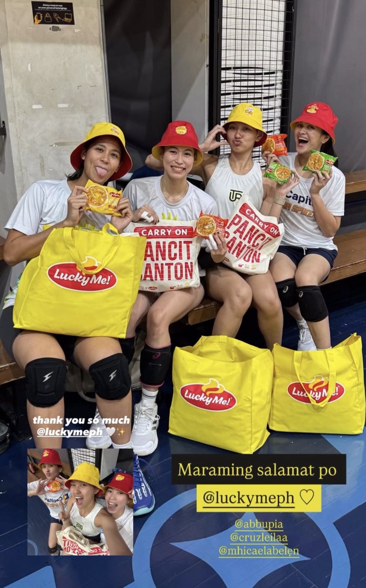 4mbelen's tweet photo. HAHHAHAHAHHAH ANG CUTE OMG !!! silang lahat pala pinadalhan ni lucky me 🤣🫶🏻 https://t.co/px3pXwbhzt