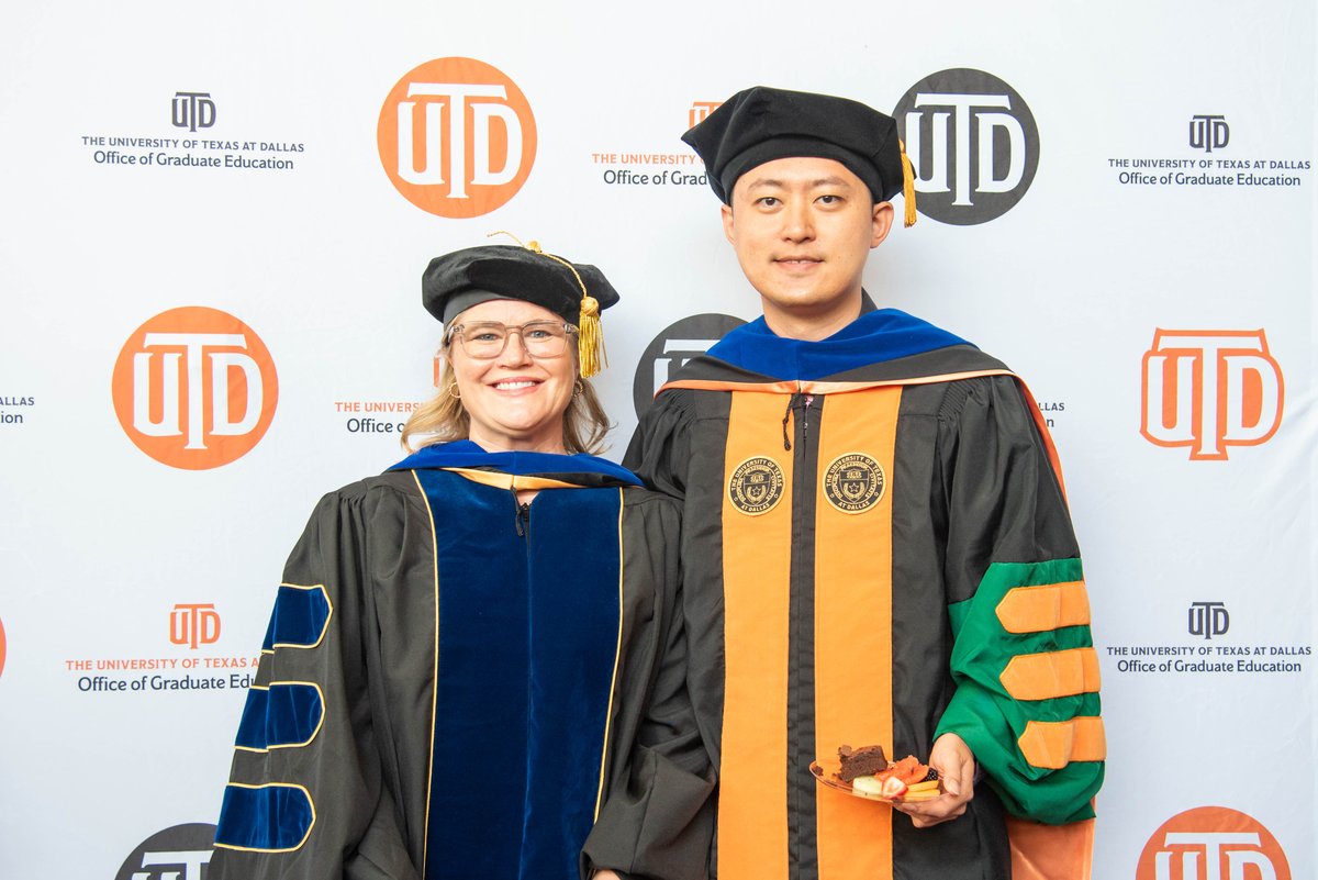 bme_utd's tweet photo. Doctoral Hooding Ceremony Spring 2026 

#UTDGrad #Graduation #DoctoralHooding #Doctoral #Doctor #Bioengineering #UTDallas #Comecement #Celebration #UTDJonssonGrad 

_
Alt Text: 
A photo slide featuring faculty and graduates celebrating during the hooding ceremony. https://t.co/a9uDCMWpON