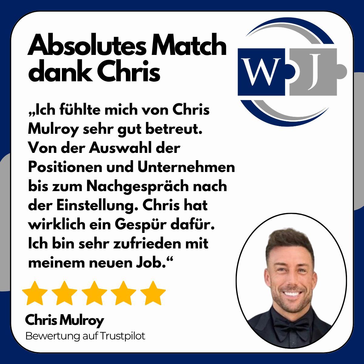 wolfjansen1's tweet photo. Eine weitere 5-Sterne-Bewertung für Chris Mulroy! 

#WolfJansen #SAP https://t.co/tlhLShMdUG