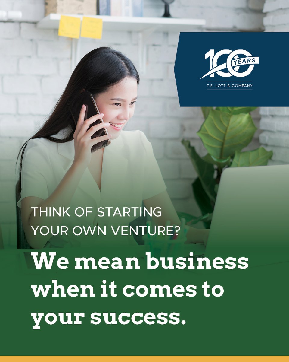telott's tweet photo. Thinking of starting your own business? The early decisions you make can have long-lasting tax and legal implications!

Getting started right is easier than correcting course later. TEL's new business formation services are designed to help entrepreneurs start strong! https://t.co/5OYyoAN8ew